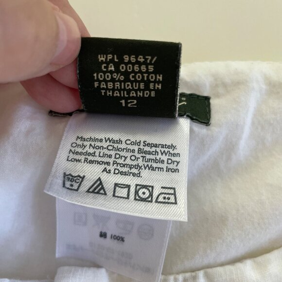 Eddie Bauer Women’s Floral White, Red, Pink & Green Lined Cotton Mini Skirt 12 - Picture 4 of 7